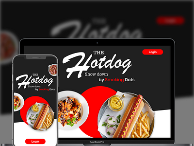 Hotdog showdown web ui designing icon illuatration sketch ui ux vector