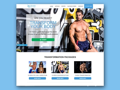 Body Transformation Website technology wordpress