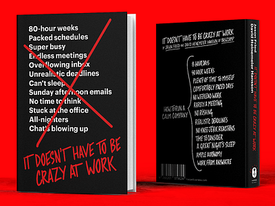 "It Doesn't Have to Be Crazy at Work" cover book lettering