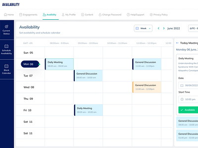 Schedule Availability