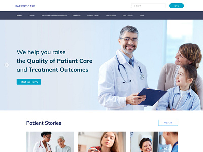 Patient Care app branding design graphic design landing page logo medical typography ui ux ux design vector web webapp website