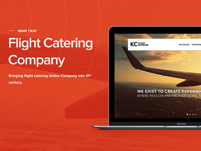 Kitchen Cuisine Flight Catering airlines design layout uiux website