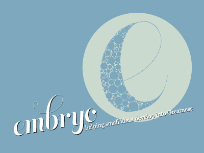 Embryo blue embryo logo