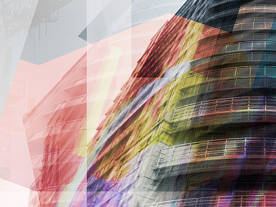 Timelapsed abstract architecture art