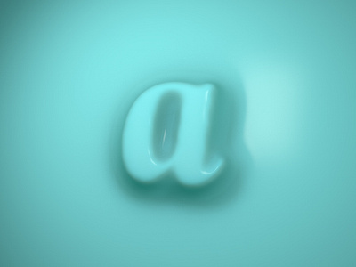 A 3d 3d animation branding icon logo typography
