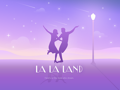 Lalaland dream fanart figure film gosling illustration lalaland musical purple