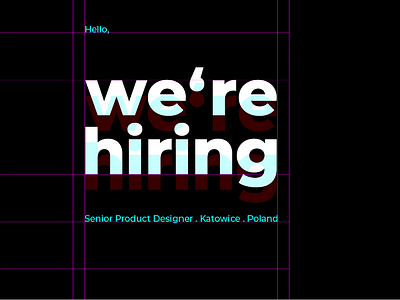 We're hiring! Senior Product Designer