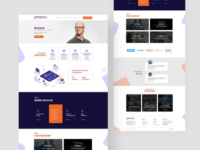 Promantia | Website Design branding design icon typography ui ux vector website