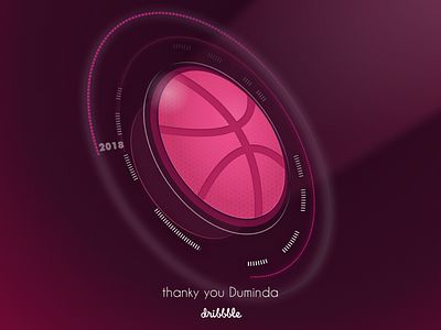 Hello Dribbble dribbble first hello pink post space thank you