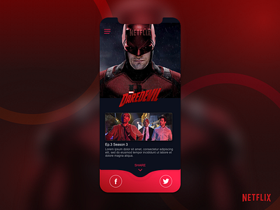Daily UI challenge #010 --> Social Share 010 app concept dailyui design app netflix share social ux design visual