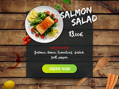 Daily UI challenge #016 --> Pop-Up / Overlay challenge concept dailyui design food graphic order overlay popup ui ux