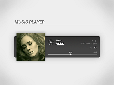 Daily UI 009 - Music Player 009 dailyui music nb8 player ui ux