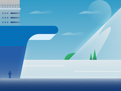 36daysoftype_2 36 36daysoftype design illustration landscape mountain sea ship