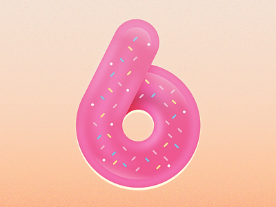 36daysoftype_6 36 36daysoftype 6 6 design donut donuts illustration