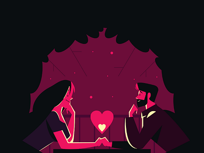 DATE NIGHT💕 couple date date night design hot illustration night romance
