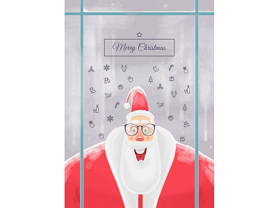 Santa christmas colors illustration photoshop santa