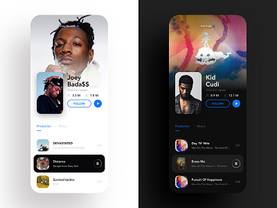 Music app (just a try) app app design design music product design rap ui ui design ux ux design