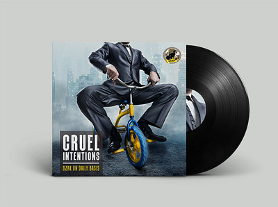 Cruel Intentions - BZRK on Daily Basis [record sleeve] albumcover albumcoverdesign albumrelease artwork housemusic music photography photoshop