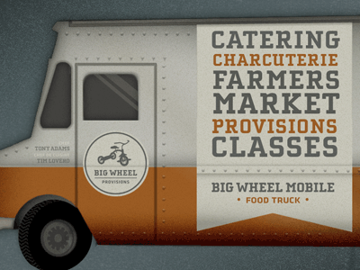 Big Wheel Food Truck food truck spot vinyl