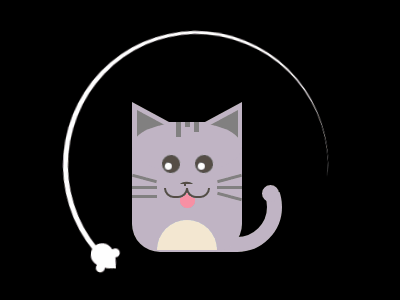 Cat Loader app css css animation illustration pure css web