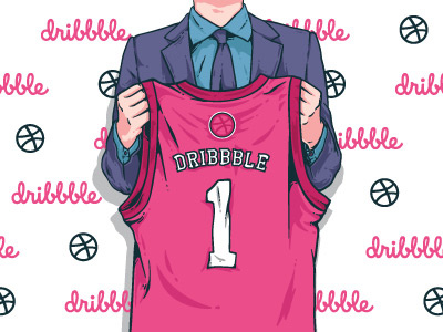 First Pick basketball debut dribbble first firstshot hello illustration