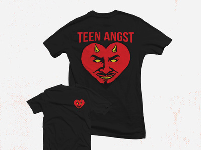 Love Satan band merch design hello illustration red satan tshirt