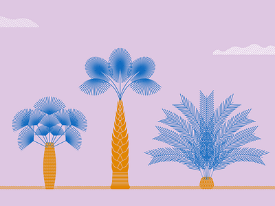Palm trees art artwork design graphic design illustration palm tress