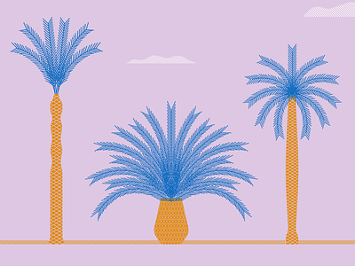 Palm trees 2 art artwork design graphic design illustration palm tress
