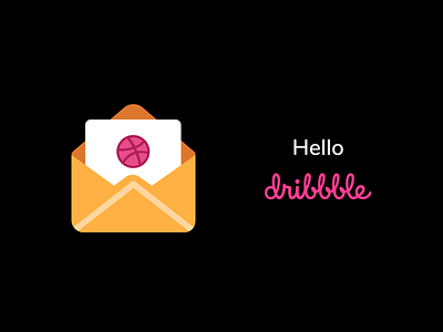 Hello, Dribbble! design dribbble invite ui