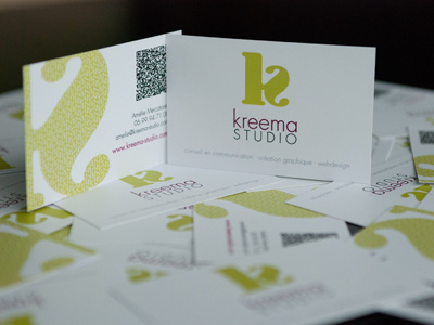 Dribbble 2012 10 17 10 17 12 Graphisme Kreema branding design identity logo print design stationary visiting card