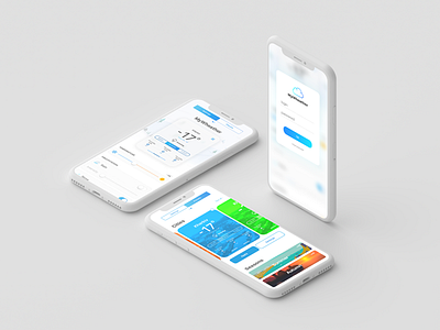 myWheather app (day 3) 2018 app inspiration minimal trand ui ux white