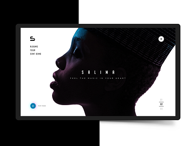 Music artist page (day4) 2018 inspiration minimal music trand ui ux