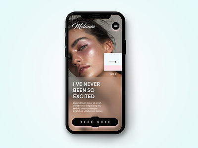 Melania 2018 app clothes minimalism store trend ui ux