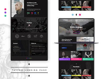 tattoo landing page