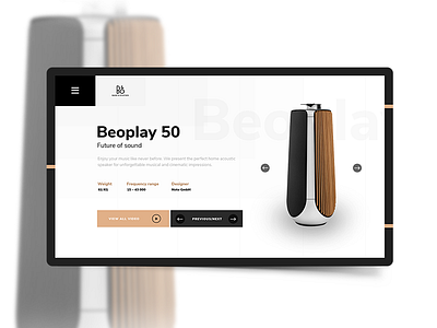 Beoplay 2018 beoplay landing minimalism music site trend ui ux