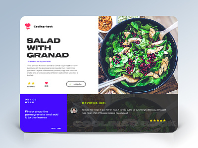 Food work UI 2018 food inspiration minimal site trend ui ux