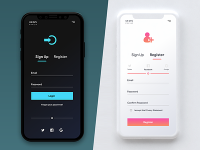 Registration form UI 2018 app design inspiration login minimal minimalism trend ui ux