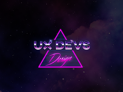 UX Devs Retro Wave logo