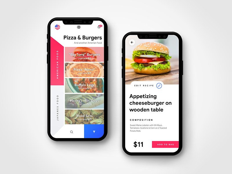 Food App by Dmitry for SSA Design on Dribbble