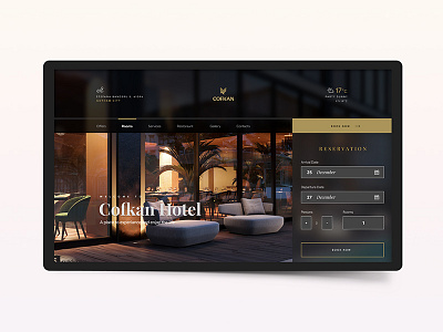 Cofkan Hotel site 2018 app design inspiration minimal minimalism site trand trend ui ux