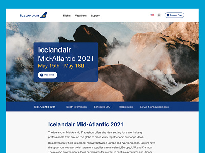 Icelandair Mid-Atlantic 2021 design graphic design ui ux web design