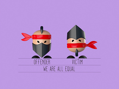 We are all equal #02 adam equality offender purple red victim