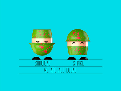 We are all equal #11 adam blue equality green strike surgical