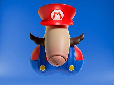 Mario Bros adam blue mariobros mascot popculture red supermario