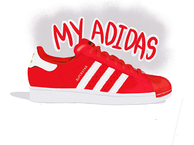 painting adidas superstar