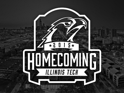 Illinois Tech: Homecoming 2015 Logo 2015 branding chicago college eagle education freelance homecoming illinois tech institute logo school