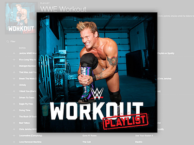 Spotify Playlist Cover branding entertainment fitness health logo music playlist sports spotify ui ux wrestling