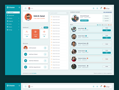 eltabeb dashboard ui dashboad ui ux web