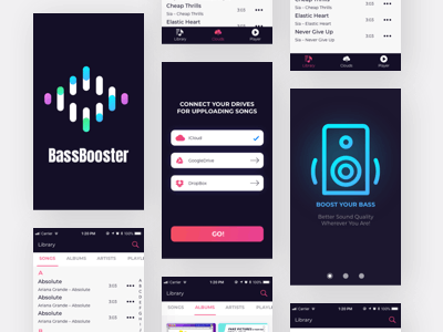 Booster App app gif music music app playlist