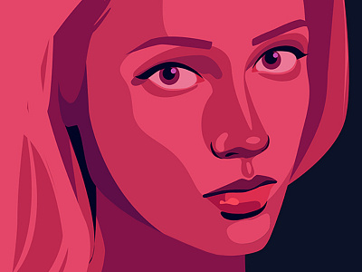 Portrait character face female girl illustration vector